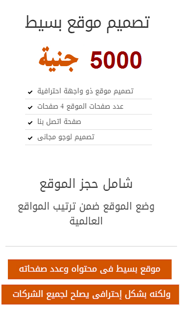 تصميم موقع بسيط 2000ج